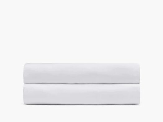 Bomullssatänglakan vit plain 90x200x30